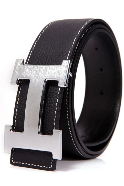 hermes belt black with white stitching|hermes belt price in rands.